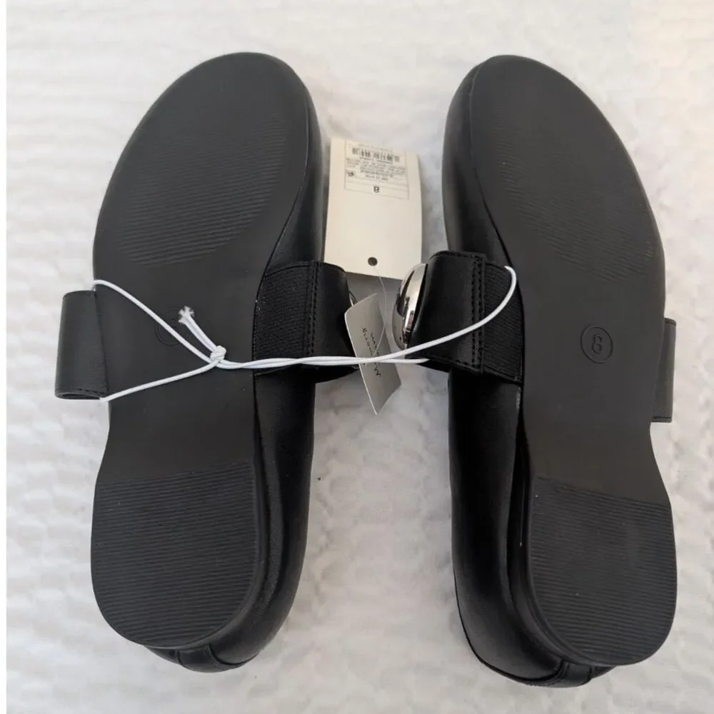 Women's Genevieve Mary Jane Flats -A New Day- Black Size 9 - Picture 7 of 8